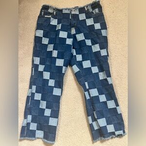 Zoey Beth Plus Patchwork Jeans 90s Fashion